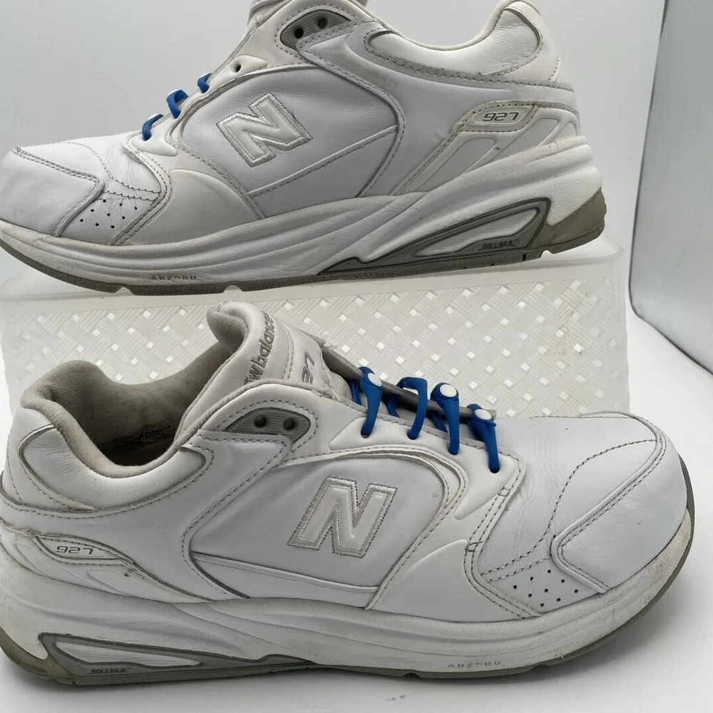 New Balance 927 Women's White Leather‎ Abzorb SBS Walking Comfort Shoes Sz 11